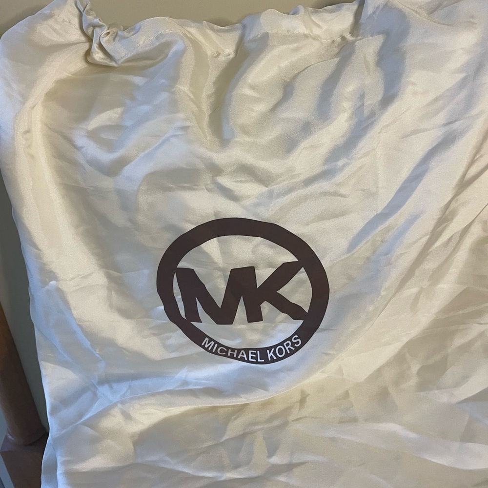 Michael Kors Ivory Dust Bag with Brown Logo